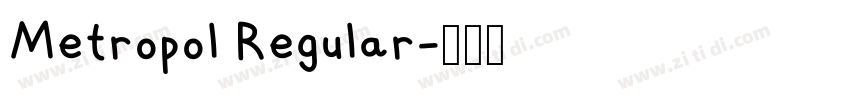 Metropol Regular字体转换